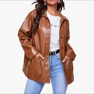 Women's Faux Leather Jacket